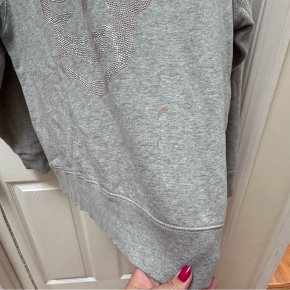 Zadig & Voltaire gray crew sweatshirt jewel skull medium - Picture 4 of 7
